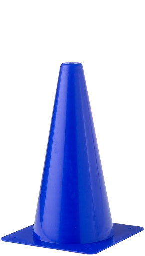 Afbeeldingen van Plastic Trainingskegel 30cm - Blauw 