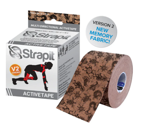 Afbeeldingen van  ACTIVETAPE 5CM x 5M  - BEIGE/ZWART