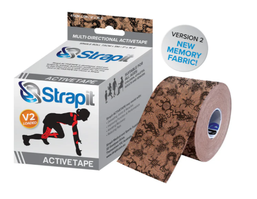 Afbeeldingen van  ACTIVETAPE 7,5CM x 5M - BEIGE/ZWART