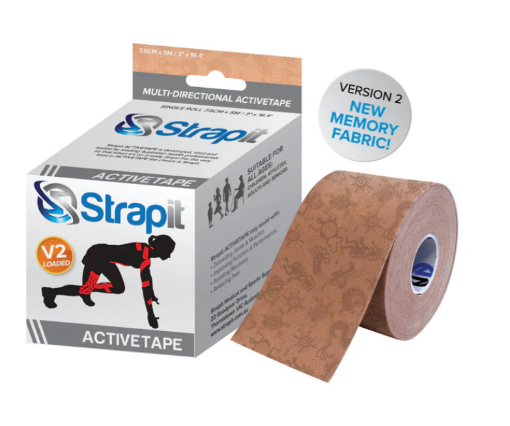 Afbeeldingen van ACTIVETAPE 7,5CM x 5M - BEIGE/BEIGE