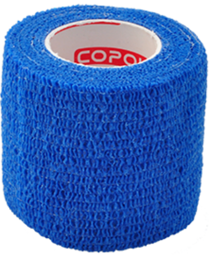 Afbeeldingen van Zelfklevend elastisch verband 5 cm - Lichtblauw