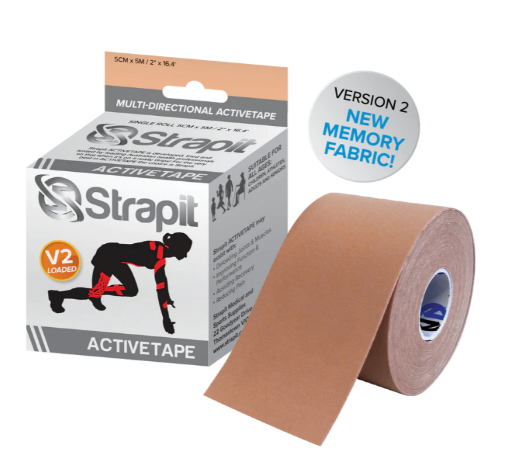 Afbeeldingen van  ACTIVETAPE 5CM x 5M – BEIGE GESTREEPT