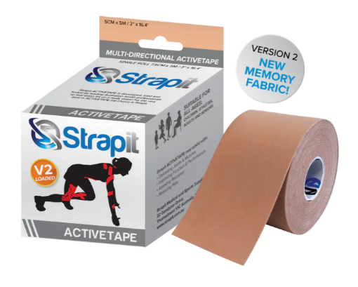 Afbeeldingen van  ACTIVETAPE 7,5CM x 5M – BEIGE GESTREEPT