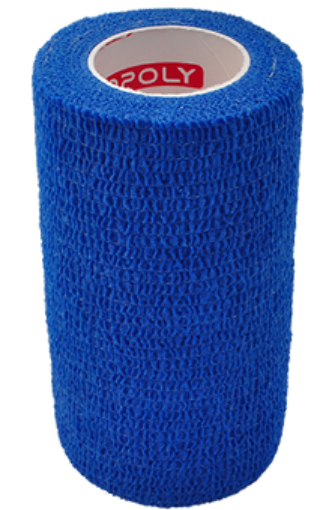 Afbeeldingen van Copoly zelfhechtende zwachtel 10 cm x 4,5 m - Lichtblauw