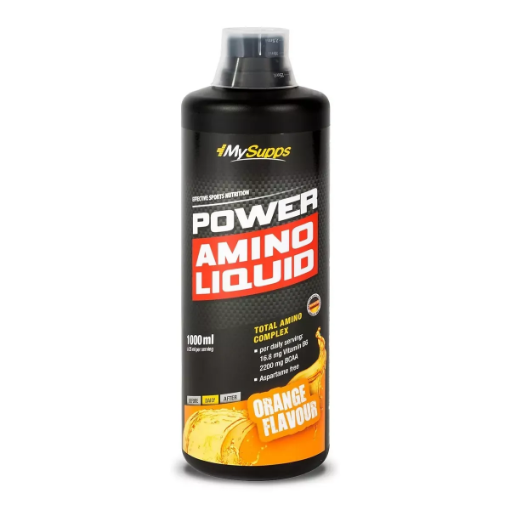 Afbeeldingen van My Supps Power Amino Liquid – 1L sinaasappel – Body Attack