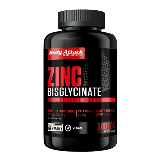 Afbeeldingen van Zinc Bisglycinate  (180 Capsules) Body Attack