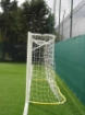 Afbeeldingen van Poarta futsal otel 3x2 m, montata in manșoane, cu suporturi sudate si lant pentru plasa