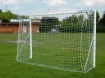 Afbeeldingen van Poarta Futsal Aluminiu 3x2 m, independenta, cu colturi sudate si suporturi rabatabile pentru plasa