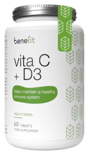 Afbeeldingen van Vitamina C + D3 - 60 Tabs Benefit