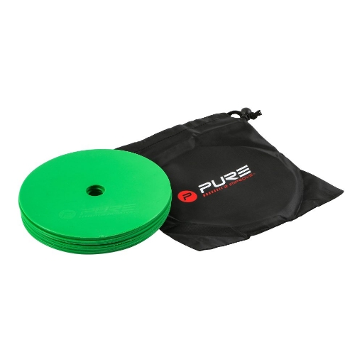 Afbeeldingen van SET VAN 10 GROENE P2I PLATTE MARKERS