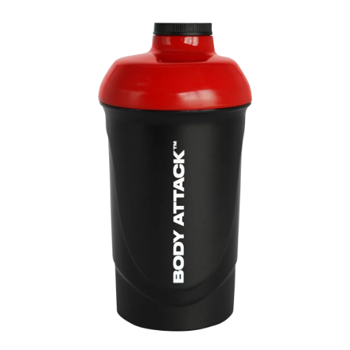 Afbeeldingen van SHAKER ZWART/ROOD 600 ML BODY ATTACK