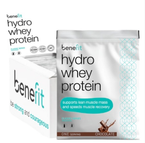 Afbeeldingen van HYDRO WHEY PROTEIN 34G  VANILIE - BENEFIT