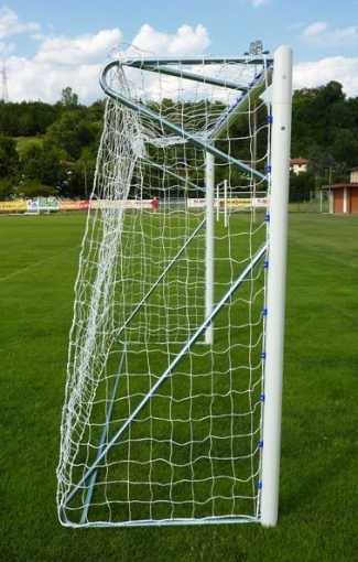 Afbeeldingen van Verplaatsbaar aluminium voetbaldoel 5 × 2 m — Ø80 mm inclusief net — VI 6022